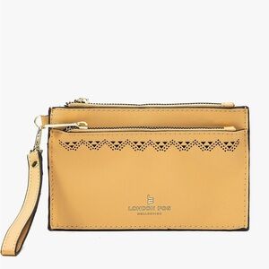 NWT London Fog HANNAH LASER CUT WRISTLET DOUBLE ZIP